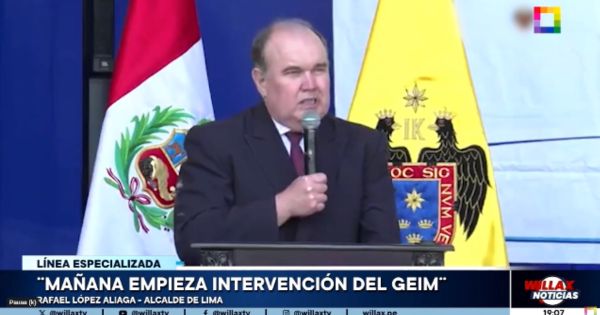 Portada: Rafael López Aliaga: "Mañana empieza la intervención del GEIM"