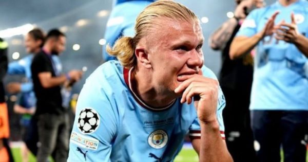 El llanto de Erling Haaland: cumplió su sueño de ganar la Champions League