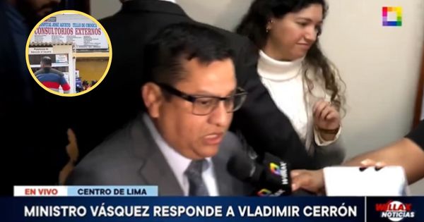 César Vásquez responde a Vladimir Cerrón por caso del tomógrafo en hospital de Chosica: "Vamos a investigar"