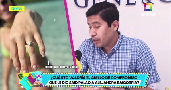 Portada: Alejandra Baigorria: ¿cuánto valdría el anillo que le dio Said Palao?