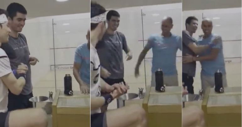 ¡Una felicidad sin límite! Así festejó Diego Elías tras conocer que será el número 1 en squash