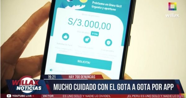 Hay 700 denuncias: mucho cuidado con el 'gota a gota' por APP (VIDEO)