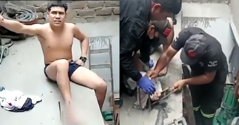 San Juan de Lurigancho: delincuente quedó con el pie incrustado en un fierro tras intentar huir de la Policía