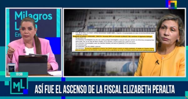 Portada: Milagros Leiva considera que Elizabeth Peralta se irá presa: "El Ministerio Público y el Poder Judicial están podridos"