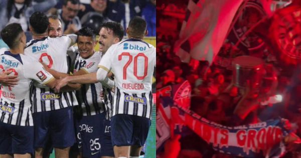 Portada: Alianza Lima vs. Atlético Grau: hinchas 'blanquiazules' realizaron banderazo en Piura