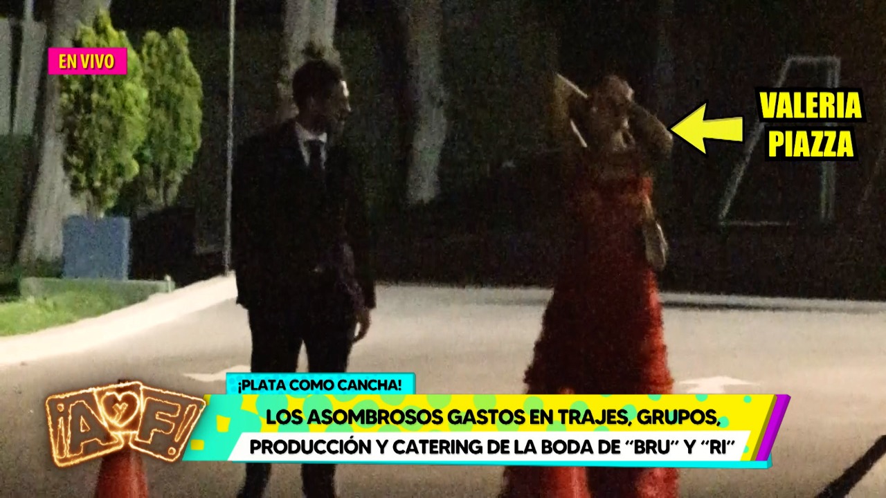 Portada: ¿Valeria Piazza y su esposo discutieron tras salir de la boda de Brunella Horna?