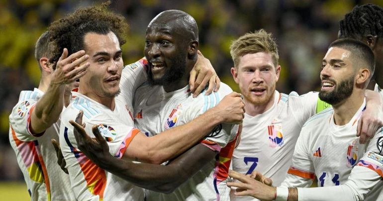 Eliminatorias para la Eurocopa 2024: Bélgica goleó a Suecia con hat-trick de Romelu Lukaku