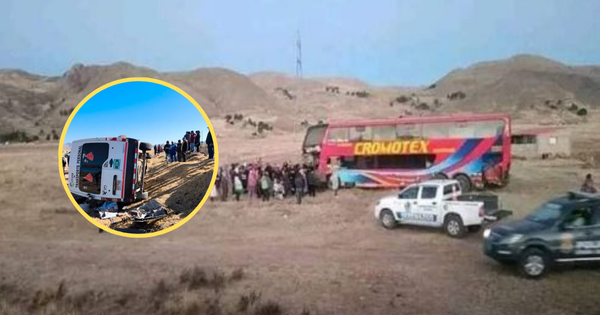 Portada: Puno: tres muertos y 10 heridos deja choque entre bus y minivan en la vía Azángaro-Juliaca