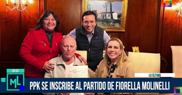 Pedro Pablo Kuczynski se inscribió al partido de Fiorella Molinelli