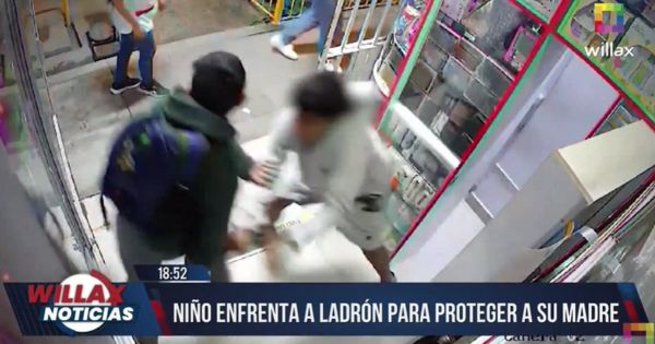 Niño enfrenta a ladrón para proteger a su madre en Puente Piedra (VIDEO)