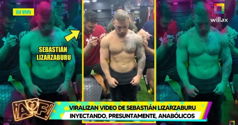 Sebastián Lizarzaburu aparece en video inyectando presuntamente anabólicos