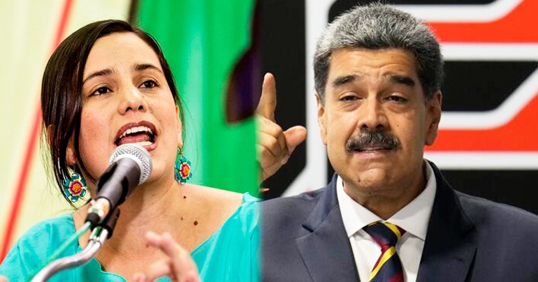 Portada: Verónika Mendoza no deslinda del dictador Nicolás Maduro: "La oposición no es de lo más democrática"