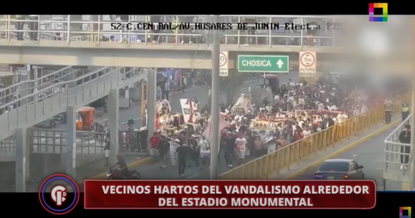 Portada: Ate: vecinos están hartos del vandalismo en exteriores del Estadio Monumental | REPORTAJE DE 'CRÓNICAS DE IMPACTO'