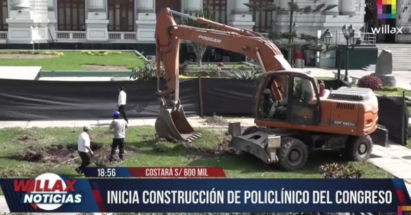 Congreso: se inició construcción de su policlínico valorizado en 600 mil soles (VIDEO)