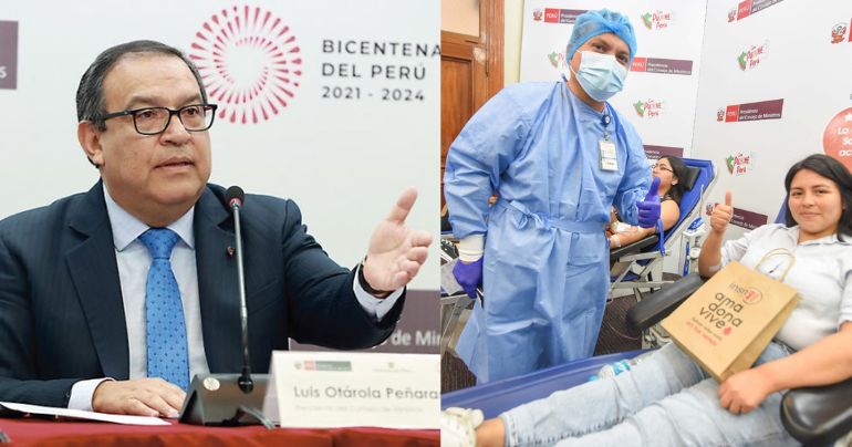 Portada: Alberto Otárola impulsa la donación de sangre para el Hospital de Niño de San Borja