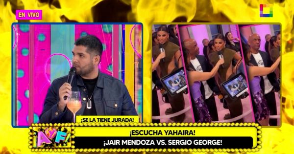 Jair Mendoza sobre Sergio George: "Se expone en la admiración o el gusto que pueda tener hacia Yahaira"