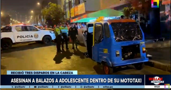 San Juan de Lurigancho: adolescente es asesinado a balazos dentro de su mototaxi