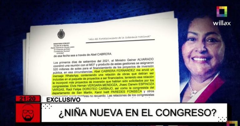 Karol Paredes: ¿Niña nueva en el Congreso?