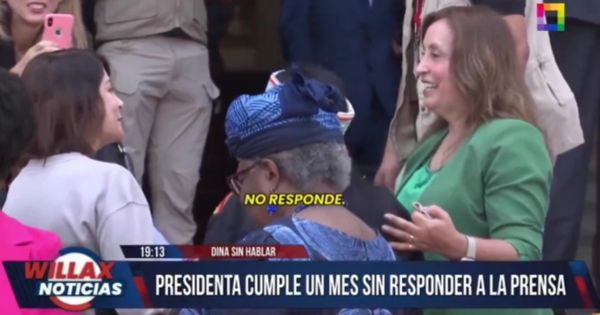 Dina Boluarte sigue sin hablar: presidenta cumple un mes sin responder a la prensa