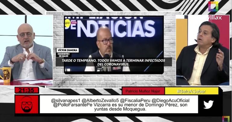 Edward Málaga: "El exministro Zamora hacía lo que quería en la pandemia"