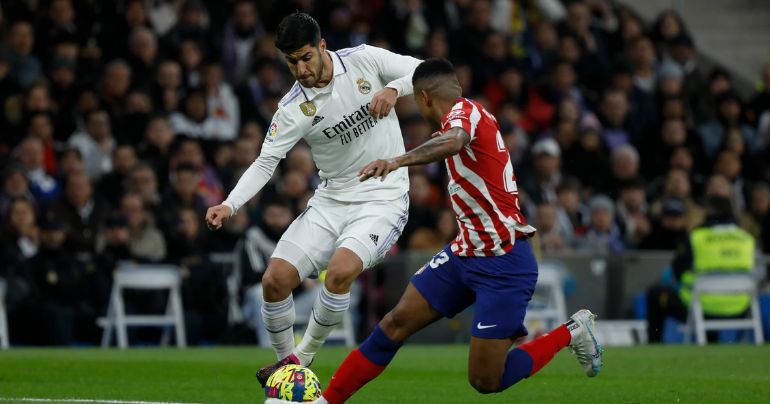 Real Madrid y Atlético de Madrid igualaron 1-1 por la Liga Santander de España