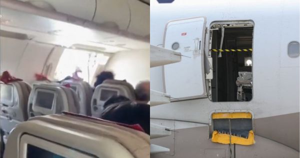 Corea del Sur: pasajero abrió la puerta de un avión en pleno vuelo (VIDEO)