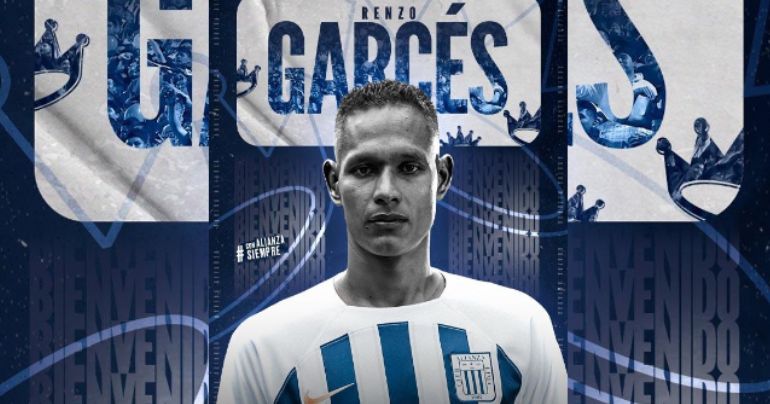 ¡Primer futbolista contratado para el 2024! Renzo Garcés fue anunciado como nuevo jugador de Alianza Lima