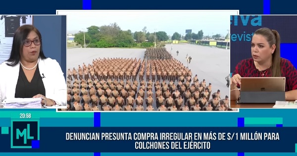 Portada: Denuncian presunta compra irregular de colchones en el Ejército: se habría desembolsado más de S/ 1 millón