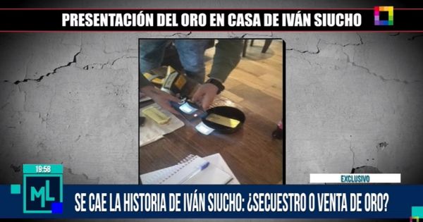 Presentación del oro en casa de Francisco Siucho: se cae la historia de Eficcop