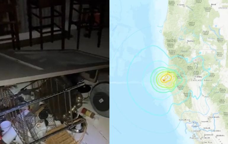 Portada: Estados Unidos: sismo de magnitud 6.4 sacudió el norte de California