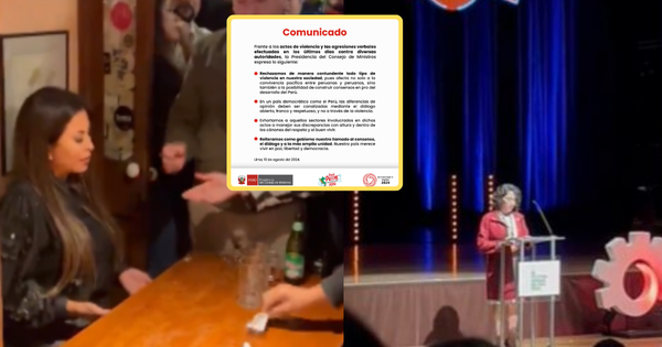 Portada: PCM rechaza agresiones verbales contra diversas autoridades: "Perú merece vivir en paz, libertad y democracia"