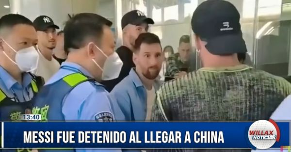 ¿Qué pasó? Lionel Messi fue detenido en el aeropuerto de China (VIDEO)