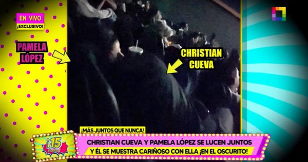 Portada: Christian Cueva y Pamela López se lucen juntos: futbolista se puso cariñoso en sala de cine