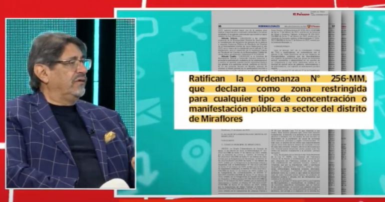 Carlos Canales: "No los dejaremos entrar a Miraflores para generar violencia"