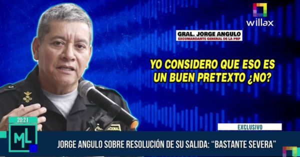 Portada: Jorge Angulo considera que la agresión a Dina Boluarte fue un "buen pretexto" para removerlo