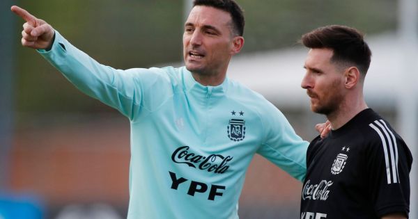 Scaloni confirmó que Lionel Messi entrenó diferenciado y es duda ante Bolivia