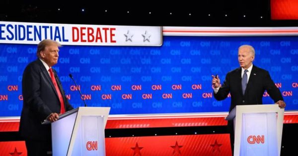 Portada: Joe Biden insultó a Donald Trump en debate presidencial: "Tú eres el imbécil, eres el perdedor"