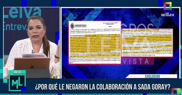 Declaración de Sada Goray: pago de un millón de soles para el congresista Darwin Espinoza