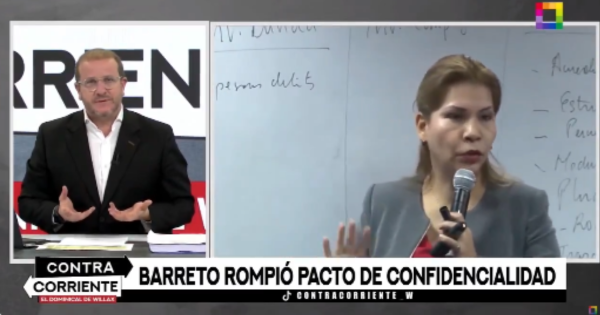 Augusto Thorndike sobre Marita Barreto: "Su objetivo es tumbarse a Nicanor Boluarte para presionar a la presidenta"