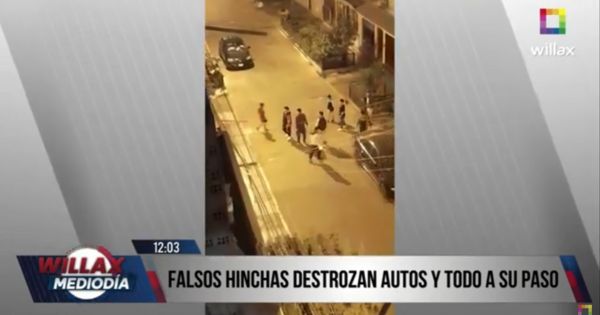 Ate Vitarte: barristas destrozaron vehículos con piedras y causaron daños en inmuebles
