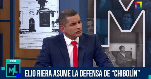 Portada: Elio Riera descarta que defensa a 'Chibolín' sea ad honorem: "Él no se considera un operador judicial"