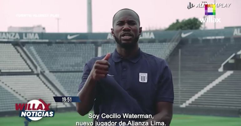 Cecilio Waterman sobre su llegada a Alianza Lima: "Me puse la camiseta y sentí algo lindo"