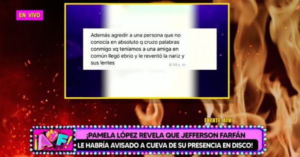 Portada: Cueva agredió a futbolista Carlos Olascuaga, cuenta Pamela López: "Le reventó la nariz y sus lentes"