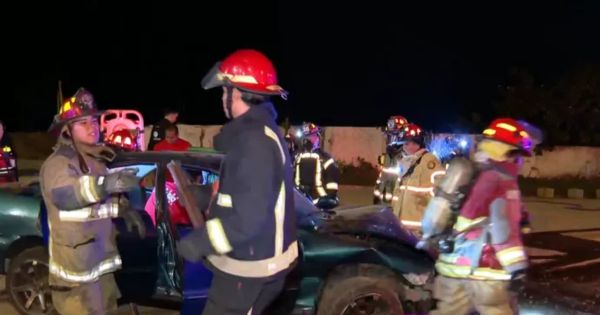 Costa Verde: accidente vehicular en circuito de playas deja tres jóvenes heridos