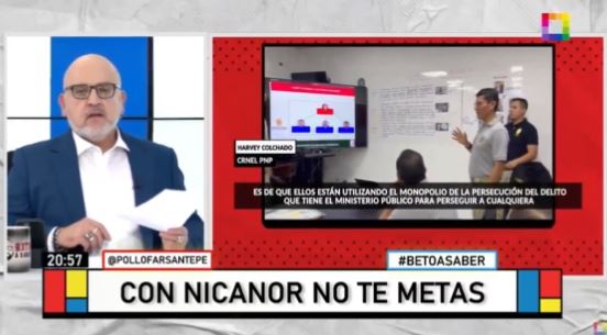 Beto Ortiz tras desactivación de equipo especial: "Nicanor Boluarte era la persona que estaba en la mira"