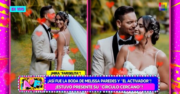 Melissa Paredes: así fue su boda con Anthony Aranda