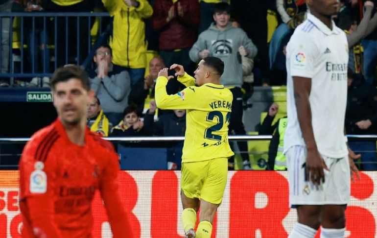 ¡Sorpresa en la liga española! Real Madrid perdió 2-1 ante Villarreal