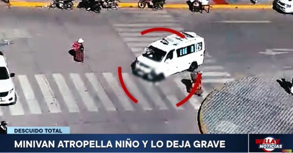 Puno: minivan atropella a niño y lo deja gravemente herido