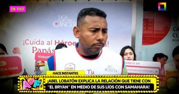 Abel Lobatón sobre posible reconciliación entre Samahara y Bryan: "No me meto, son personas grandes"