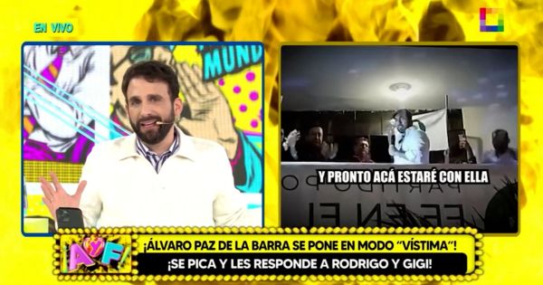 Rodrigo González le responde a Álvaro Paz de la Barra: "No te victimices, que no somos Sofía Franco"